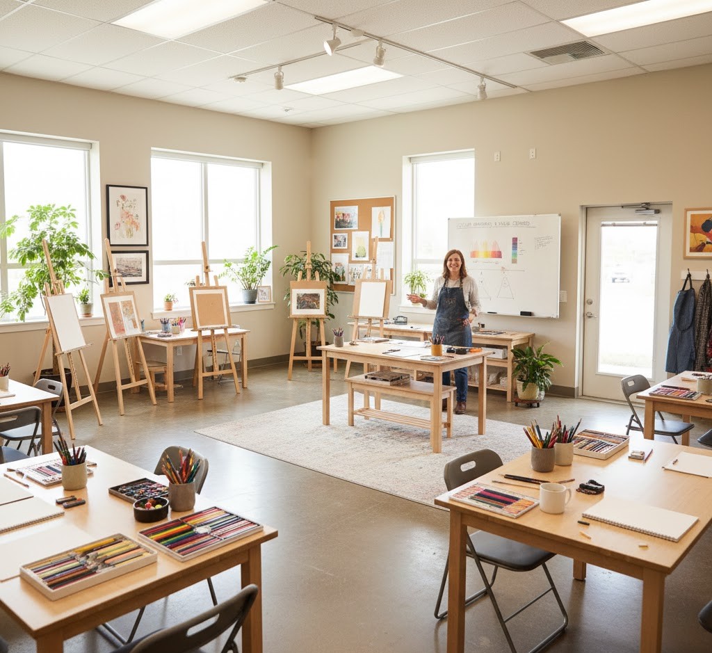 Art lesson environment